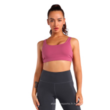 Vêtements pour femmes BRA de sports personnalisés et Spandex Fashion Breatch Sports Bras